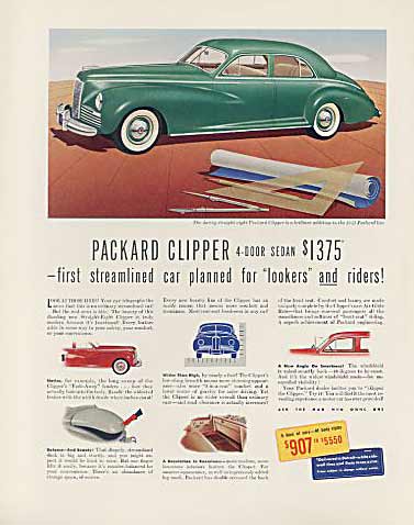 Packard Deluxe Clipper 4-dr Sedan