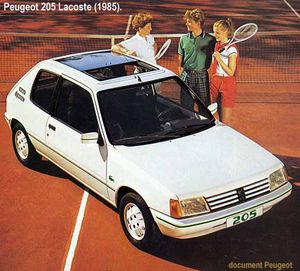 Peugeot 205 Lacoste