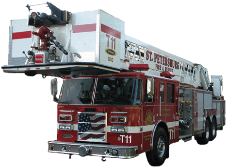 Pierce Ladder truck