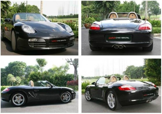 Porsche Boxster and 2 Carreras