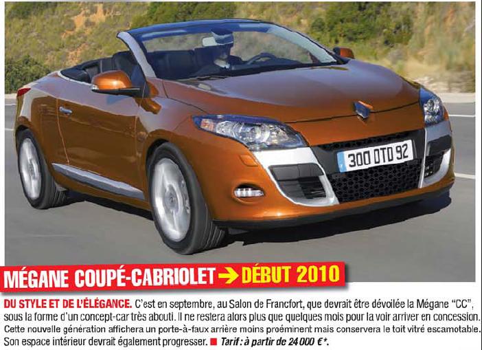 Renault Megane 3 Coupe Cabriolet
