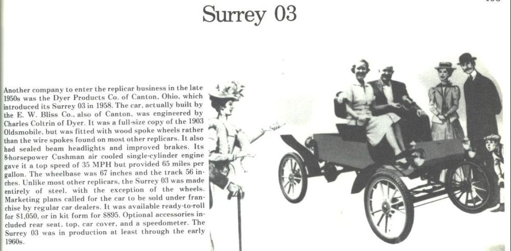 Surrey 1902 Olds replica